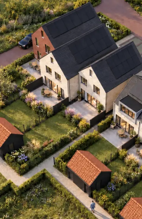 De Tuin van Alewijn in vogelvlucht Noordweg Middelburg