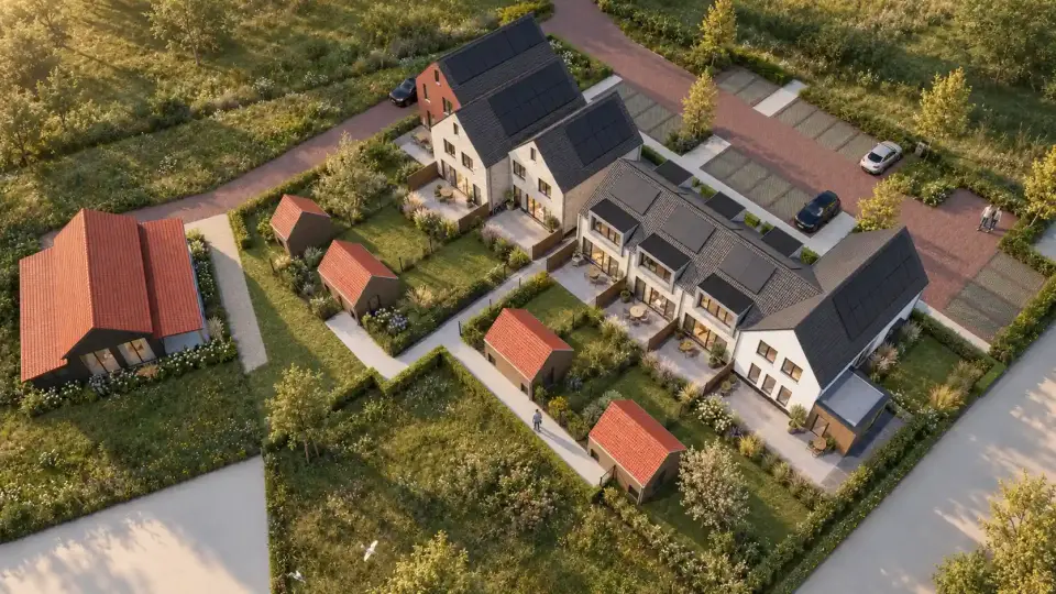 Tuin van Alewijn Middelburg interieur Vogelvlucht result